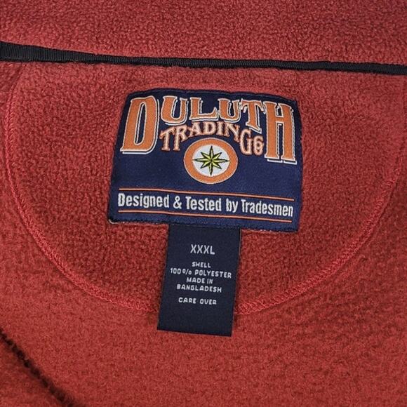 Deluth Trading Co Mens 3XL Polyester Long Sleeve Quarter Zip Fleece Pullover - Picture 4 of 4